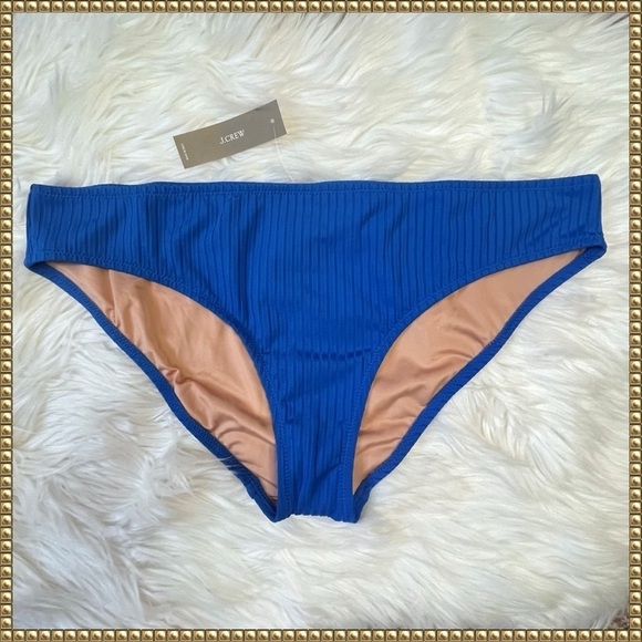 J. Crew Other - J Crew Blue Ribbed Bikini Bottoms XL